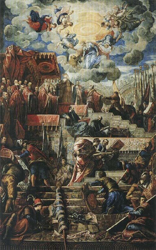 TINTORETTO, Jacopo The Voluntary Subjugation of the Provinces china oil painting image